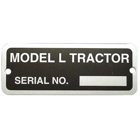 Aic Replacement Parts JDS717 Serial Number Tag w/ Rivets - Fits John Deere JDS717-STR